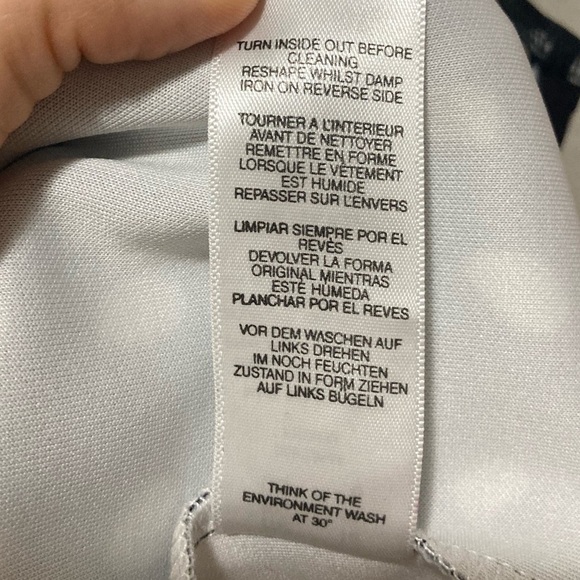 ASOS Black and White Polka Dot Off-Shoulder Midi Dress With Slit Size 8 - Picture 6 of 6